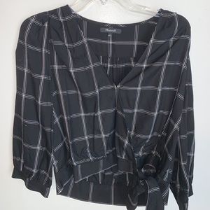 Madewell top with tie